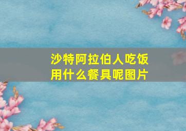 沙特阿拉伯人吃饭用什么餐具呢图片