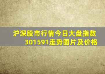 沪深股市行情今日大盘指数301591走势图片及价格