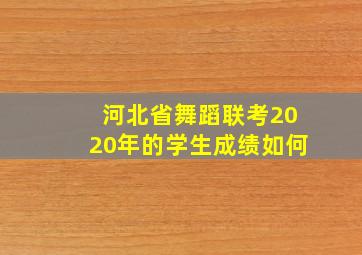 河北省舞蹈联考2020年的学生成绩如何