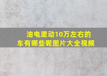 油电混动10万左右的车有哪些呢图片大全视频