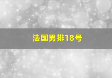 法国男排18号