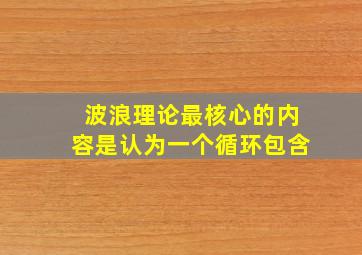 波浪理论最核心的内容是认为一个循环包含