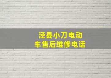 泾县小刀电动车售后维修电话