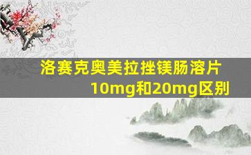 洛赛克奥美拉挫镁肠溶片10mg和20mg区别