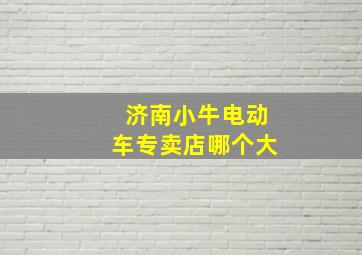 济南小牛电动车专卖店哪个大