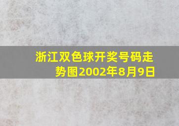 浙江双色球开奖号码走势图2002年8月9日