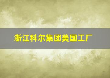 浙江科尔集团美国工厂