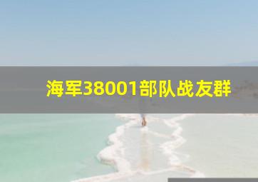 海军38001部队战友群