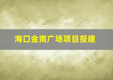 海口金南广场项目报建