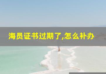 海员证书过期了,怎么补办