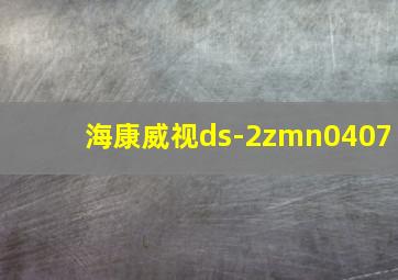 海康威视ds-2zmn0407