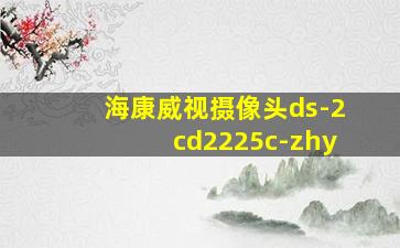 海康威视摄像头ds-2cd2225c-zhy