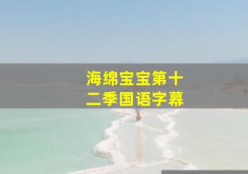 海绵宝宝第十二季国语字幕