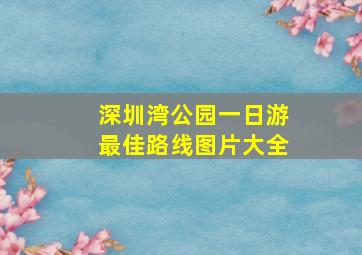 深圳湾公园一日游最佳路线图片大全