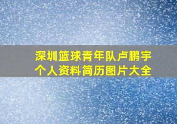 深圳篮球青年队卢鹏宇个人资料简历图片大全