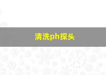 清洗ph探头