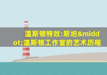 温斯顿特效:斯坦·温斯顿工作室的艺术历程