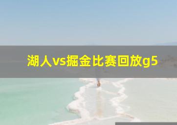 湖人vs掘金比赛回放g5