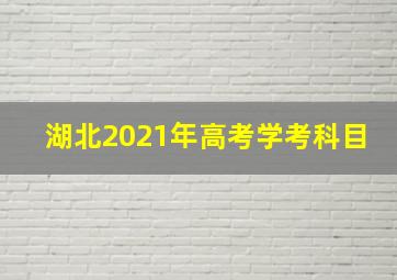 湖北2021年高考学考科目