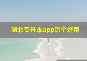 湖北专升本app哪个好用