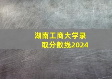 湖南工商大学录取分数线2024