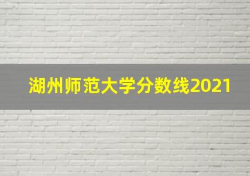 湖州师范大学分数线2021