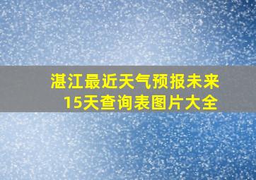 湛江最近天气预报未来15天查询表图片大全