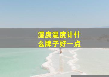 湿度温度计什么牌子好一点