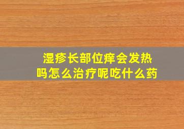 湿疹长部位痒会发热吗怎么治疗呢吃什么药