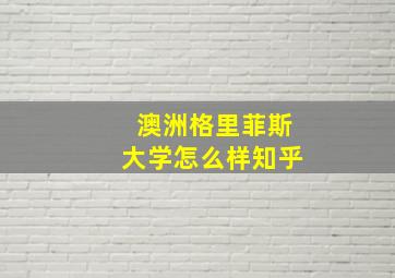 澳洲格里菲斯大学怎么样知乎