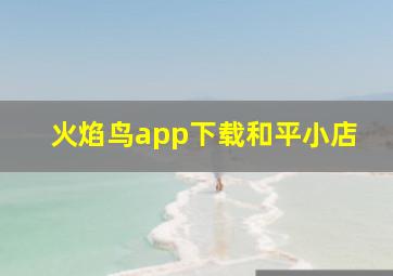 火焰鸟app下载和平小店