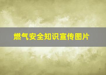 燃气安全知识宣传图片