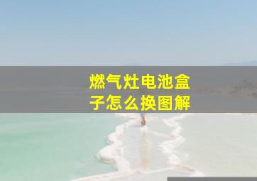 燃气灶电池盒子怎么换图解