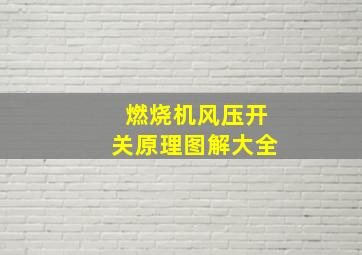 燃烧机风压开关原理图解大全