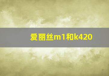 爱丽丝m1和k420