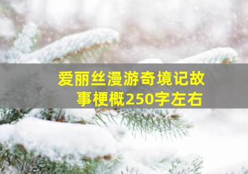 爱丽丝漫游奇境记故事梗概250字左右