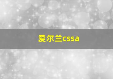 爱尔兰cssa