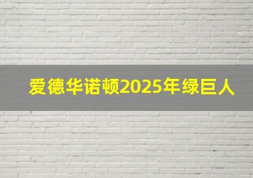 爱德华诺顿2025年绿巨人