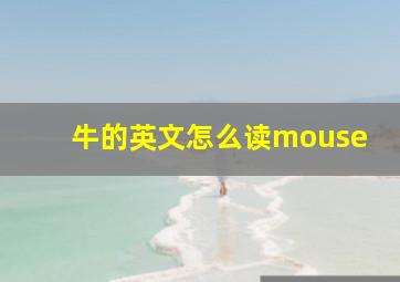 牛的英文怎么读mouse