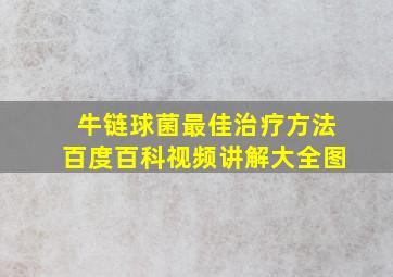 牛链球菌最佳治疗方法百度百科视频讲解大全图