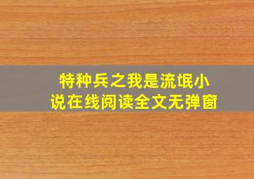 特种兵之我是流氓小说在线阅读全文无弹窗