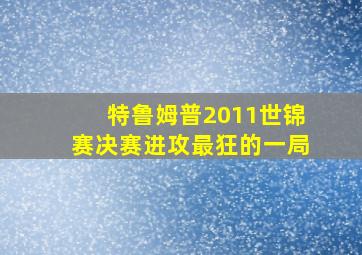 特鲁姆普2011世锦赛决赛进攻最狂的一局