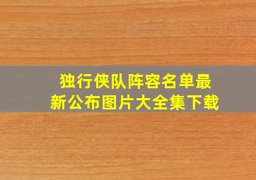 独行侠队阵容名单最新公布图片大全集下载