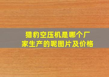 猎豹空压机是哪个厂家生产的呢图片及价格