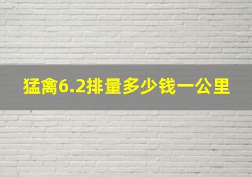 猛禽6.2排量多少钱一公里