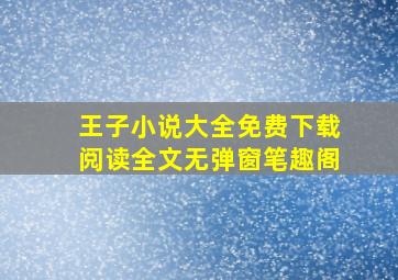 王子小说大全免费下载阅读全文无弹窗笔趣阁