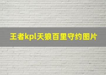 王者kpl天狼百里守约图片