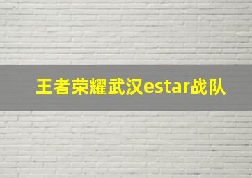 王者荣耀武汉estar战队