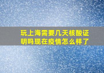 玩上海需要几天核酸证明吗现在疫情怎么样了