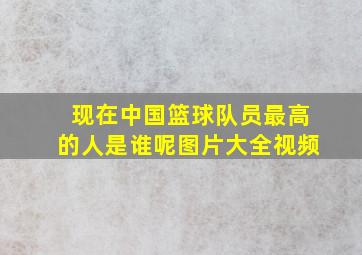 现在中国篮球队员最高的人是谁呢图片大全视频